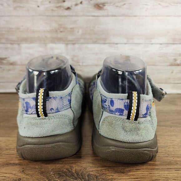 Keen Girls Blue Gray Floral Waterproof Hiking Sandals Size 6y - Picture 7 of 8